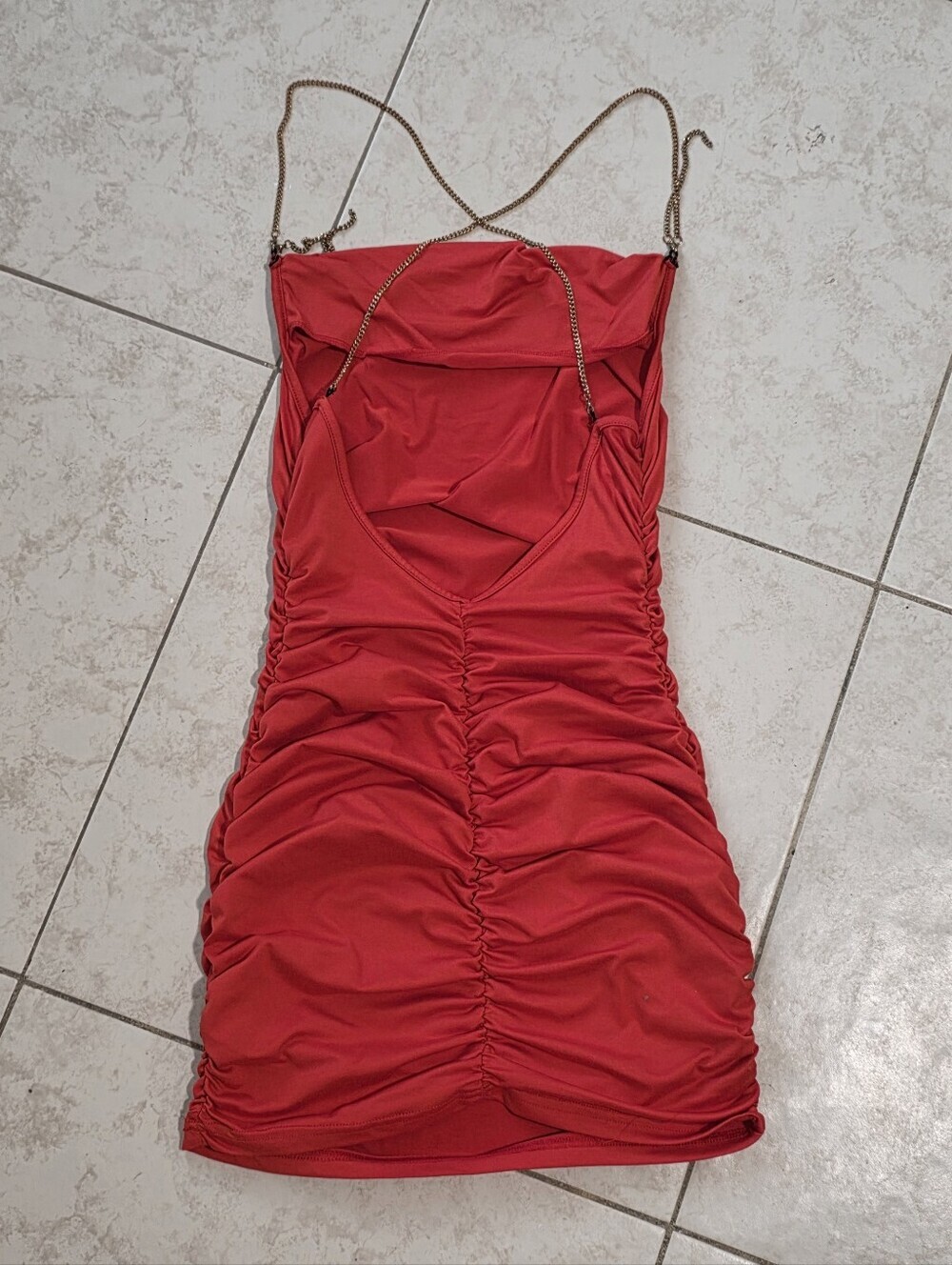 Red Chain Dress - Picture 6 of 6